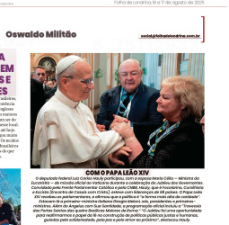 Com o Papa Leão XIV