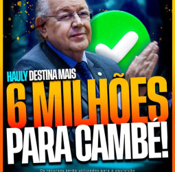 Prestando contas: Deputado Hauly libera mais 6 milhões para Cambé!