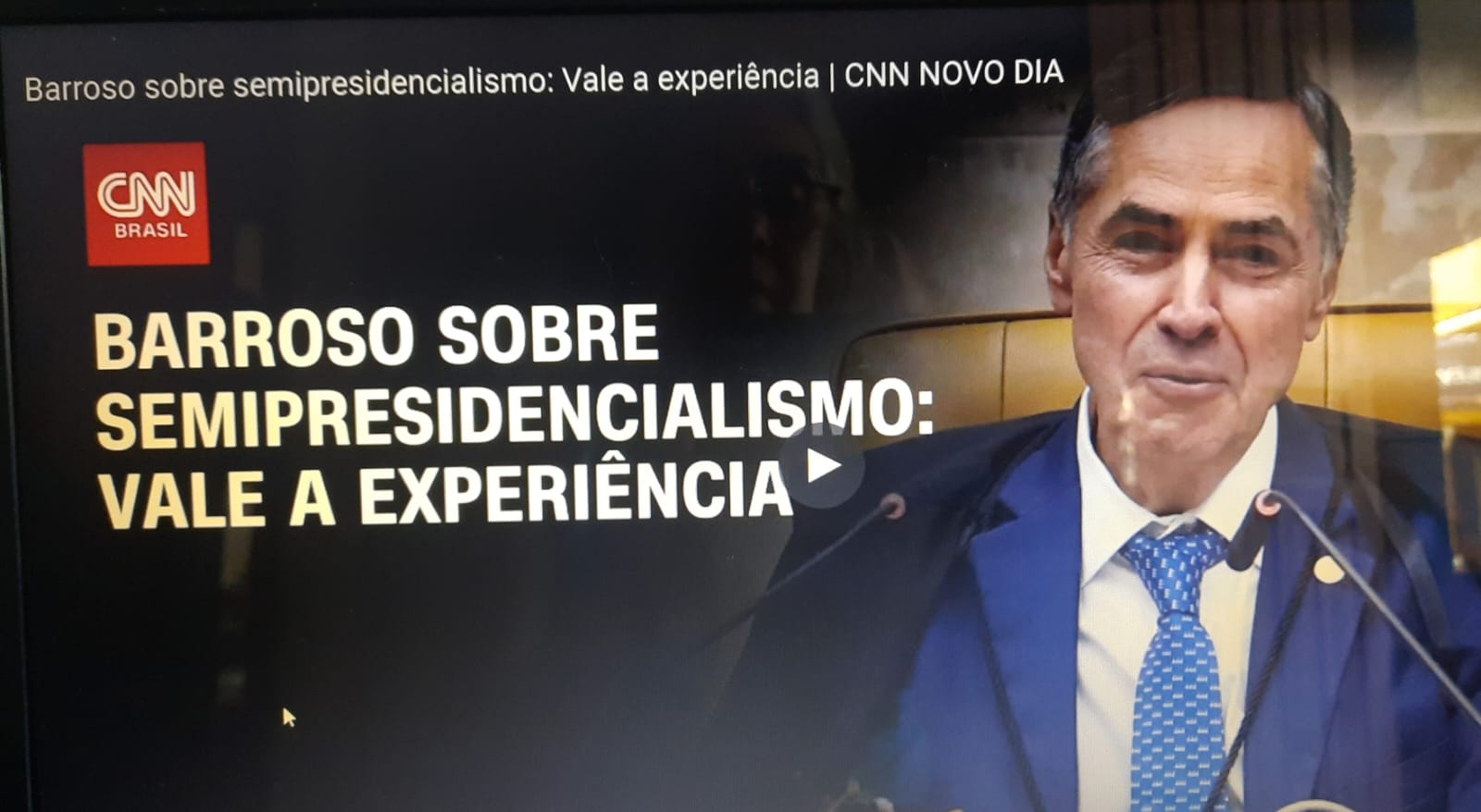 Barroso sobre semipresidencialismo: “Acho que vale a experiência”